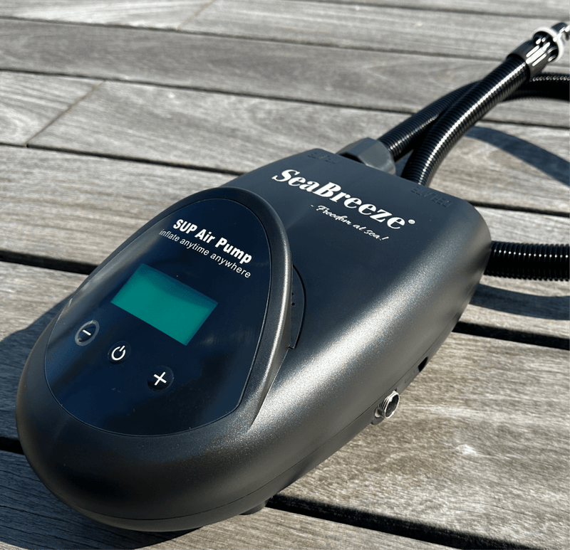 Kraftig oppladbar SUP pumpe – elektrisk | SeaBreeze
