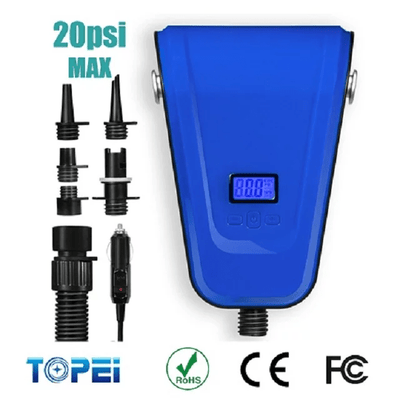 Oppladbar SUP pumpe med innebygget batteri