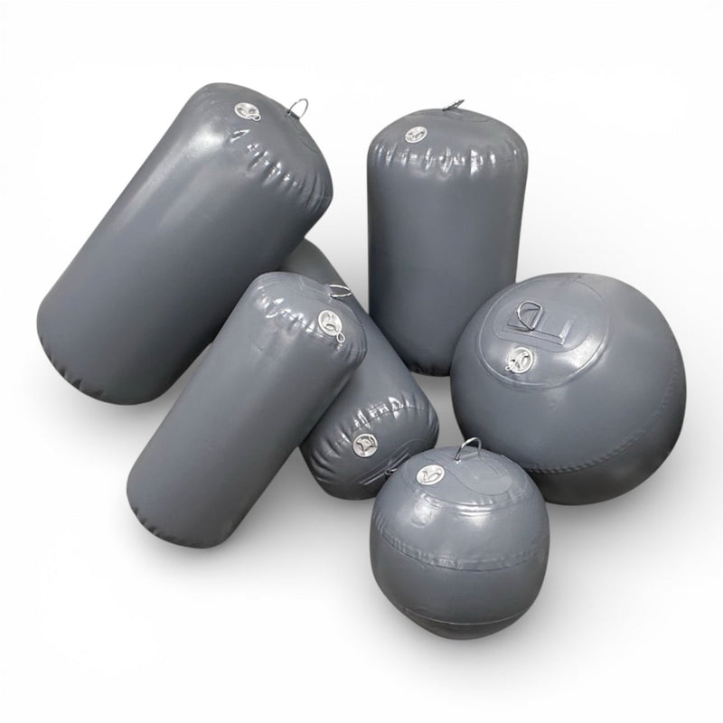 Båtfendere og kulefendere oppblåsbar PVC – sylinderfender og kulefender til båt SeaBreeze