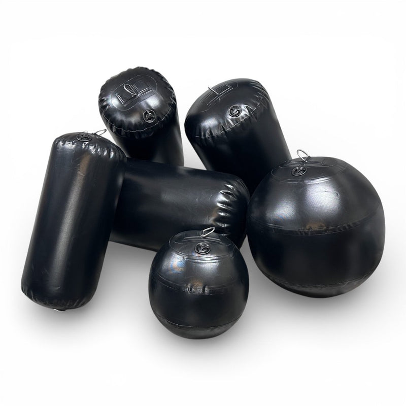 Båtfendere og kulefendere oppblåsbar PVC – sylinderfender og kulefender til båt SeaBreeze