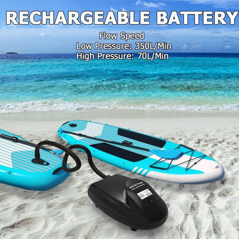 Kraftig oppladbar SUP pumpe – elektrisk | SeaBreeze