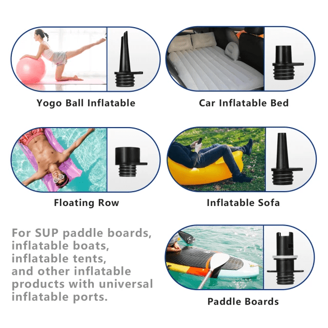 Oppladbar SUP pumpe med innebygget batteri - SeaBreeze