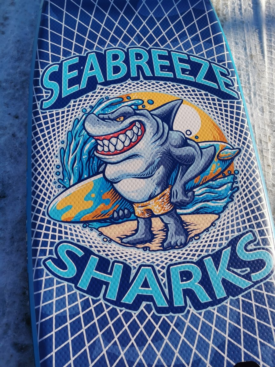 SeaBreeze Sharks iSUP 8" for barn. - SeaBreeze