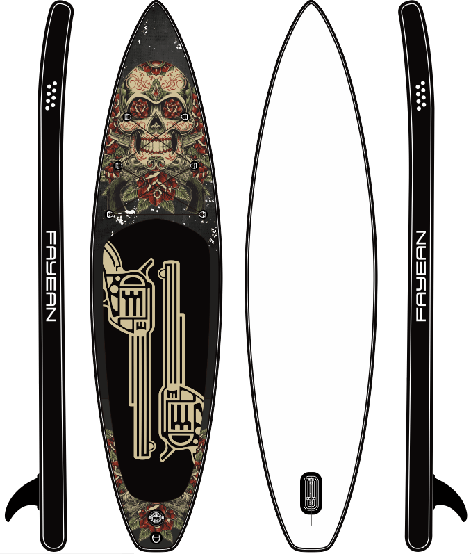 Fayean 10´6" "Guns & Roses" SUP - SeaBreeze